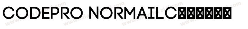 CodePro NormaILC字体转换
